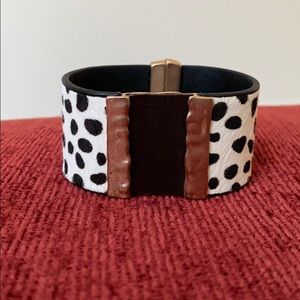 Cow-print bracelet